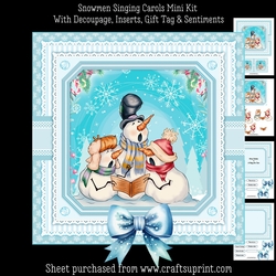 Snowmen Singing Carols Mini Kit
