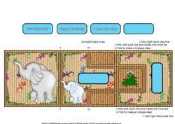 Baby Boy Elephant T-step Tri Fold