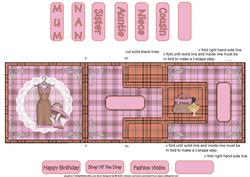 Fashion Victim Pink T-step Tri Fold