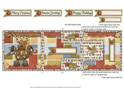 Reindeer Lights T-step Tri Fold