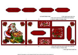 Santa and His Sack T-step Tri Fold