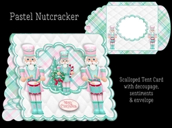 Pastel Nutcracker Tent Card with Envelope