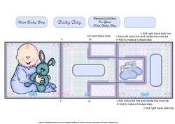 New Baby Boy T-step Tri Fold