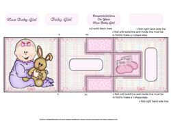 New Baby Girl T-step Tri Fold