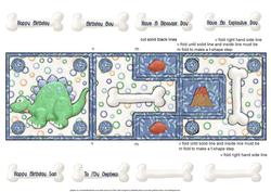 Dinosaur Day T-step Tri Fold