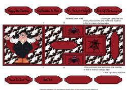 Count Dracula Vampire T-step Tri Fold
