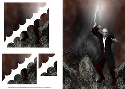 Lightening Strikes Deckle Edge Stacker