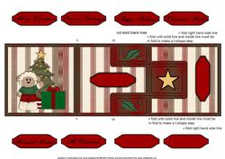 Christmas Sheep T-step Tri Fold