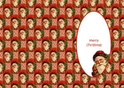 Vintage Santa Insert