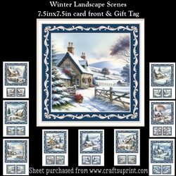 Winter Landscape Scenes Mini Kit (Christmas Or Winter Birthday)