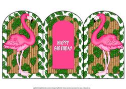 Flamingo Arch Tri Fold