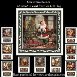 Christmas Scenes Mini Kit With Gift Tags