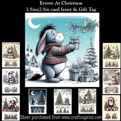 Eeyore At Christmas Mini Kit With Gift Tag