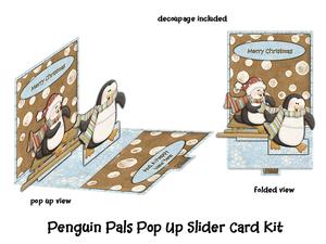Penguin Pals Pop Up Slider Card Kit