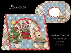Novembear Tent Card with Envelope