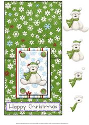 Beary Happy Christmas Over the Edge Card