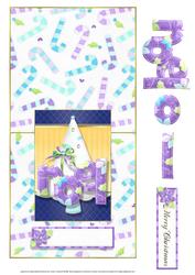 Noel and Christmas Tree Over the Edge Card