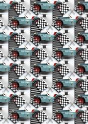Old Vintage Racing Car Background