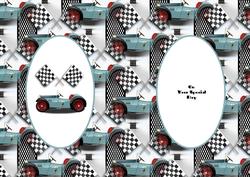 Old Vintage Sports Car Insert