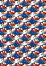Happy Holidays Santa and Reindeer Background