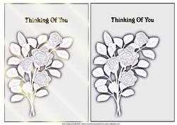 2 Thinking of You Roses Quick Cards