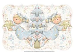 My Angel and Star Quick Cut and Fold Bracket Shaped Card