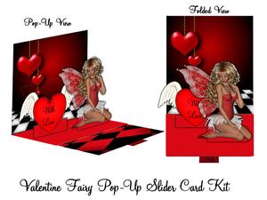 Valentine Fairy Pop Up Slider Card Kit