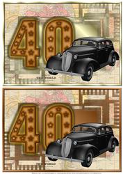 40th Vintage Car Toppers