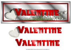 Valentine Large Dl Card with Decoupage