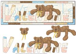 Valentine Bear Large Dl Card