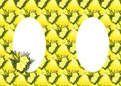 Yellow Music and Hibiscus Insert
