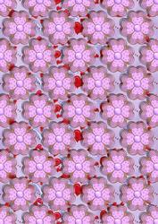 Be My Valentine Flower Heart Background