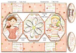 Best Friends Forever Octagon Pop Out Card