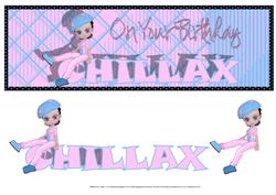 Chillax Cool Cookie Large Dl Card`