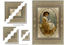 At Peace Vintage Lady Deckle Edge Stacker
