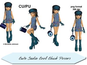 4 Sadie Cool Chick Posers