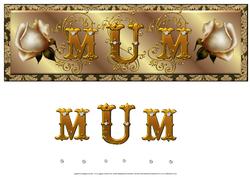 Roses Mum Large Dl Card