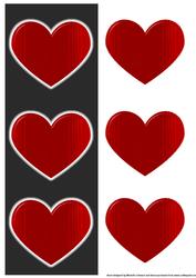 Valentine Hearts Large Dl Card