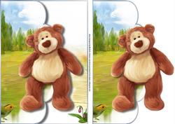 If You Go Down to the Woods Scalloped Edge Envelope Card