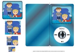 Computer Pals Mp4 Shaped Card with Pyramage