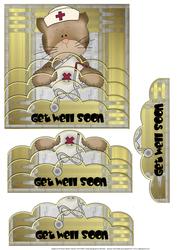 Get Well Soon Cat Bottom Wavy Stacker