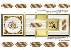 Antique Roses T-step Tri Fold