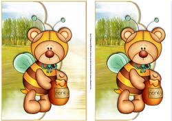 If You Go Down to the Woods 2 Scalloped Edge Envelope Card