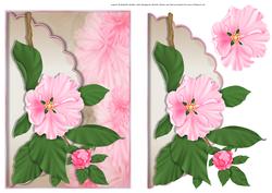 Apple Blossom Scalloped Edge Envelope Card