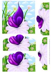 Butterfly Scalloped Edge Bottom Stacker Topper