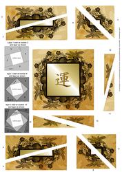 Luck Japanese Symbol Spiral Edge Stacker