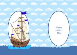 Ships Ahoy Fathers Day Insert