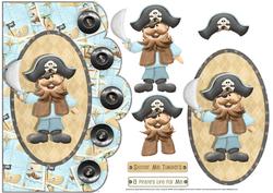 A Pirates Life Scalloped Edge with Decoupage