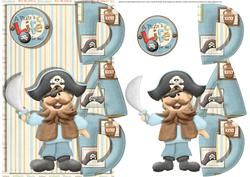 Dad It's a Pirates Life Over the Side Card