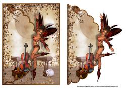 Fairy Dance Scalloped Edge Envelope Card